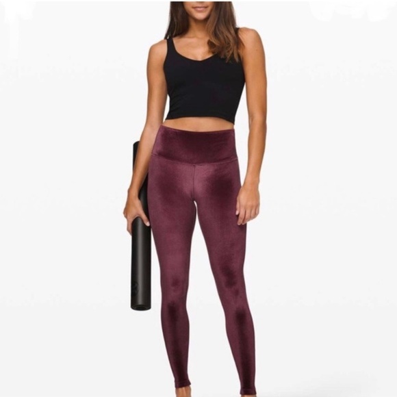 Lululemon Athletica Purple High-Waisted Leggings - Picture 1 of 4